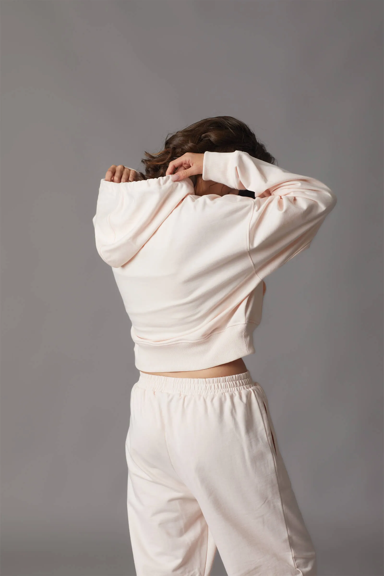 Pink Crop Hoodie