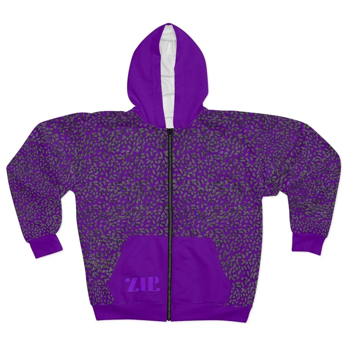 Plumskum Cut Sew AOP Zip Hoodie