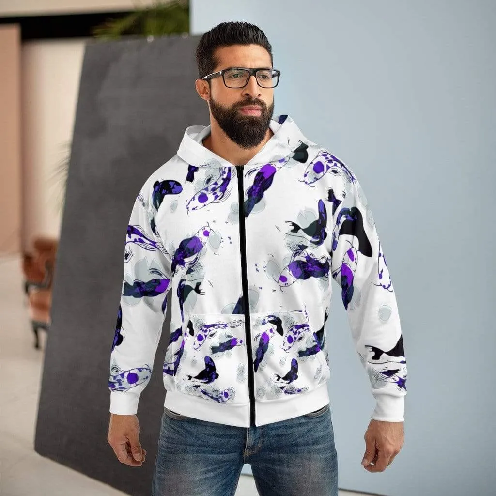 Plumskum Koi Dream AOP Unisex Zip Hoodie