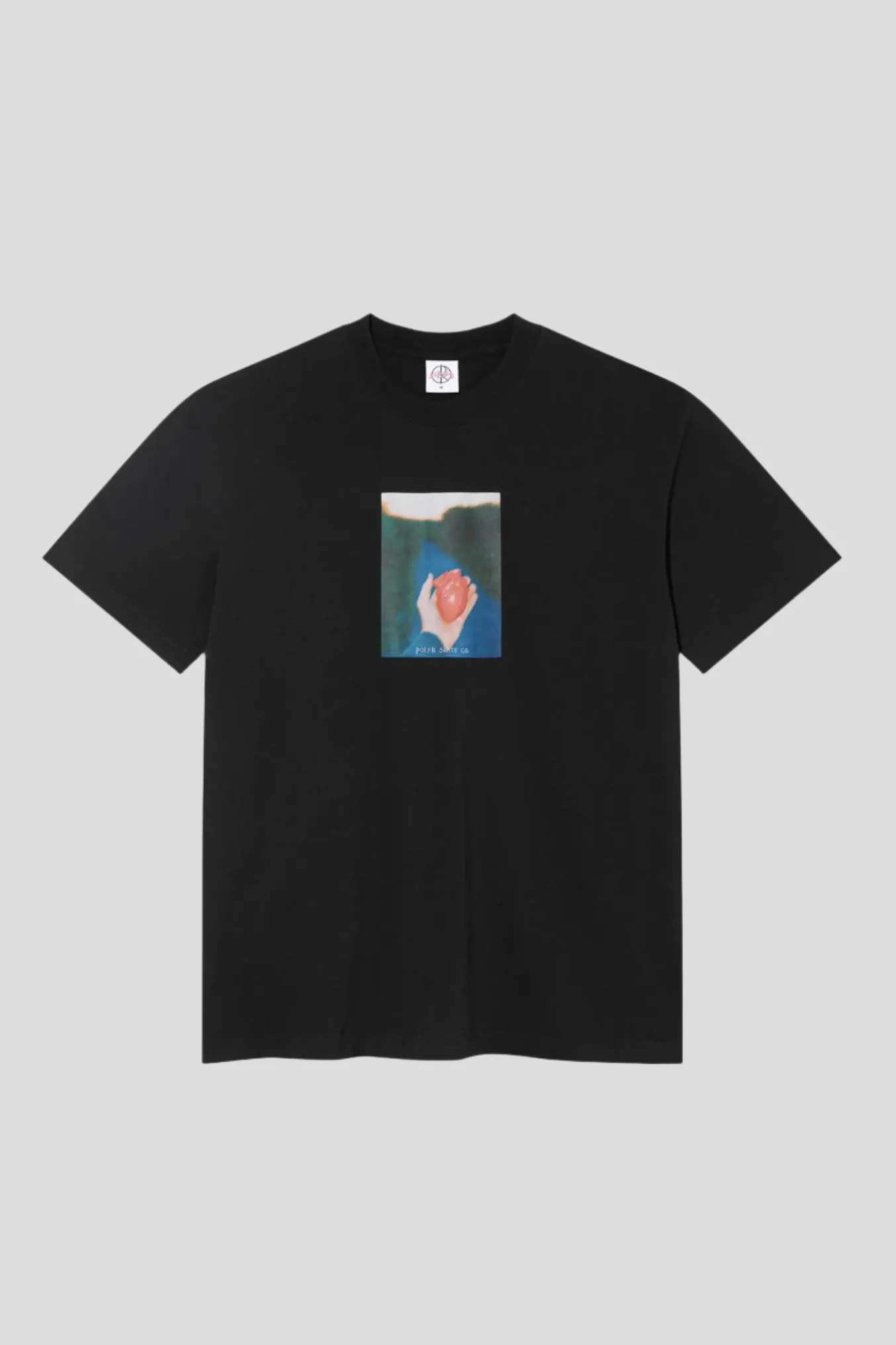 POLAR SKATE TEE HEART IN HAND - BLACK