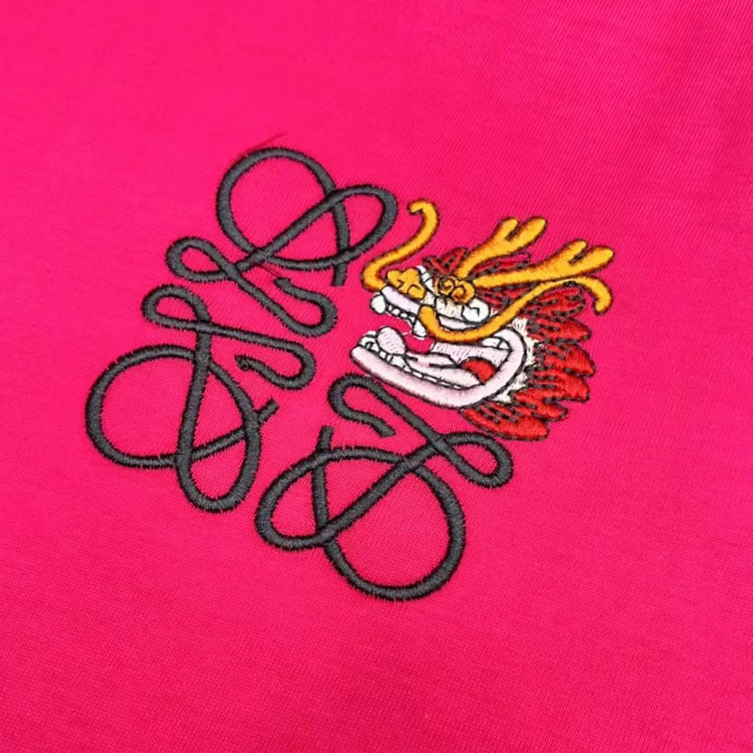 Premium Drop Shoulder Embroidered Logo with Dragan Face Tee