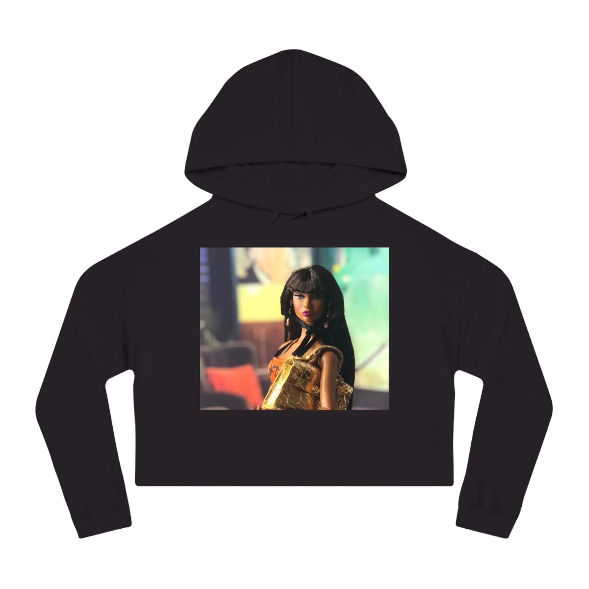 Pretty Doll World Cropped Hooded
