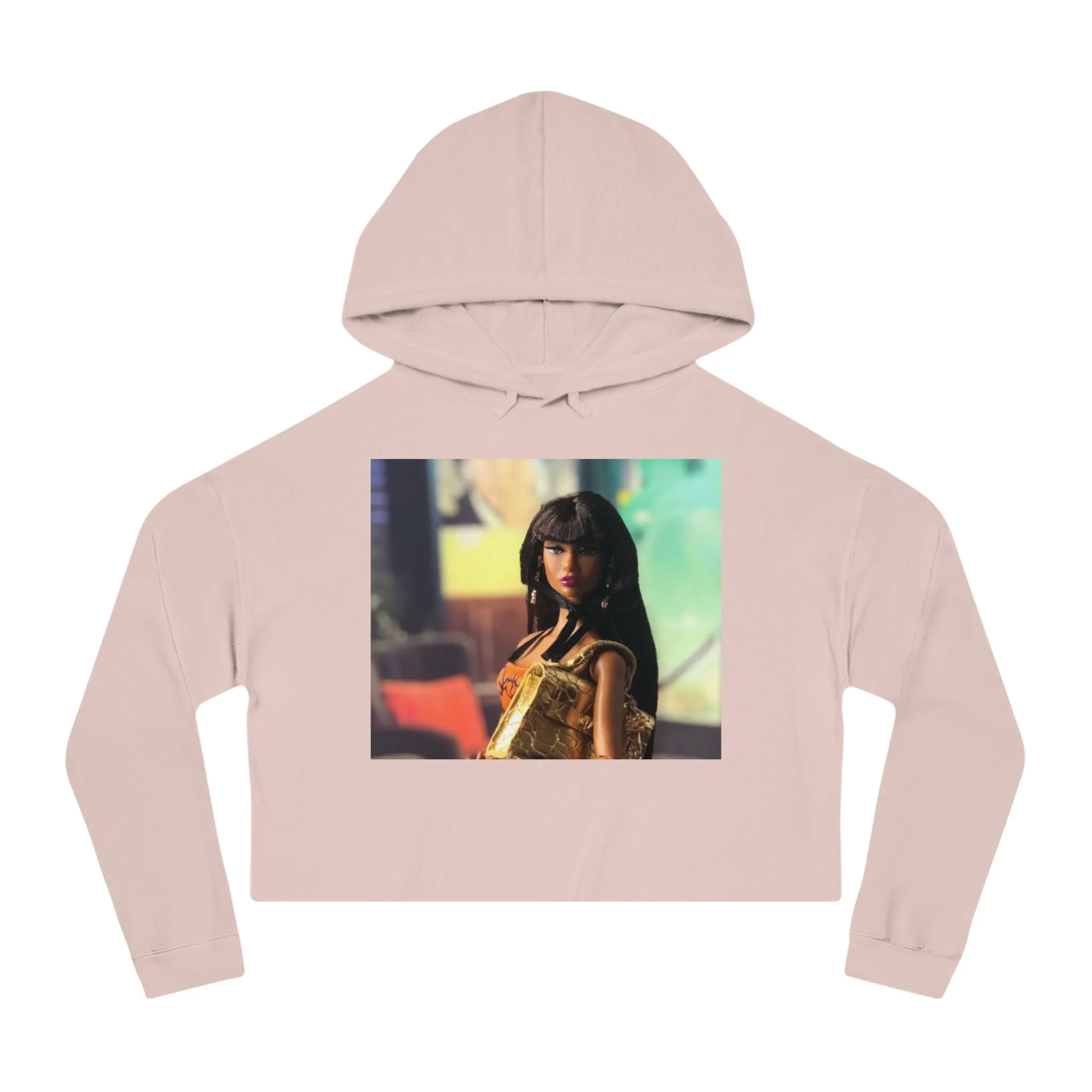 Pretty Doll World Cropped Hooded