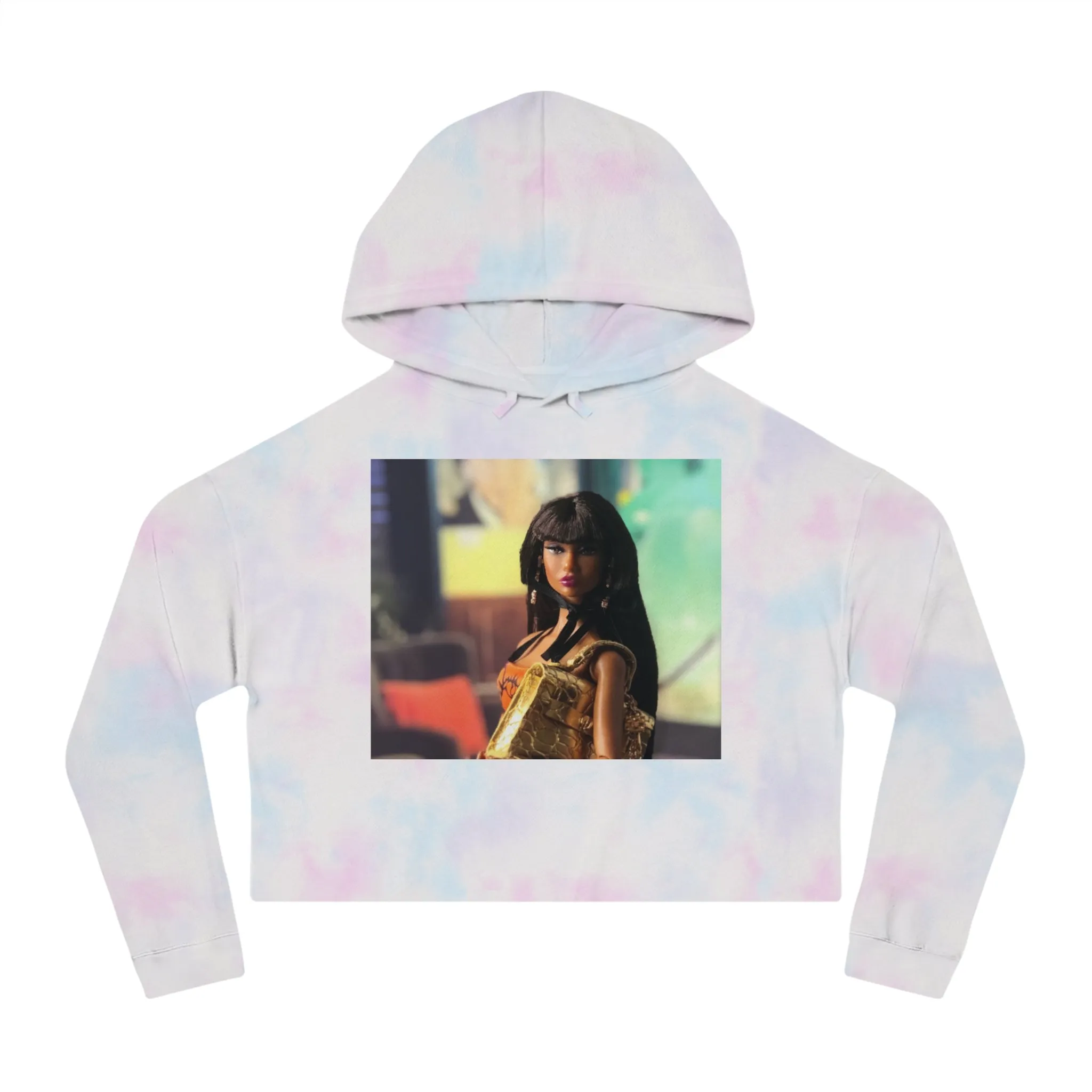 Pretty Doll World Cropped Hooded