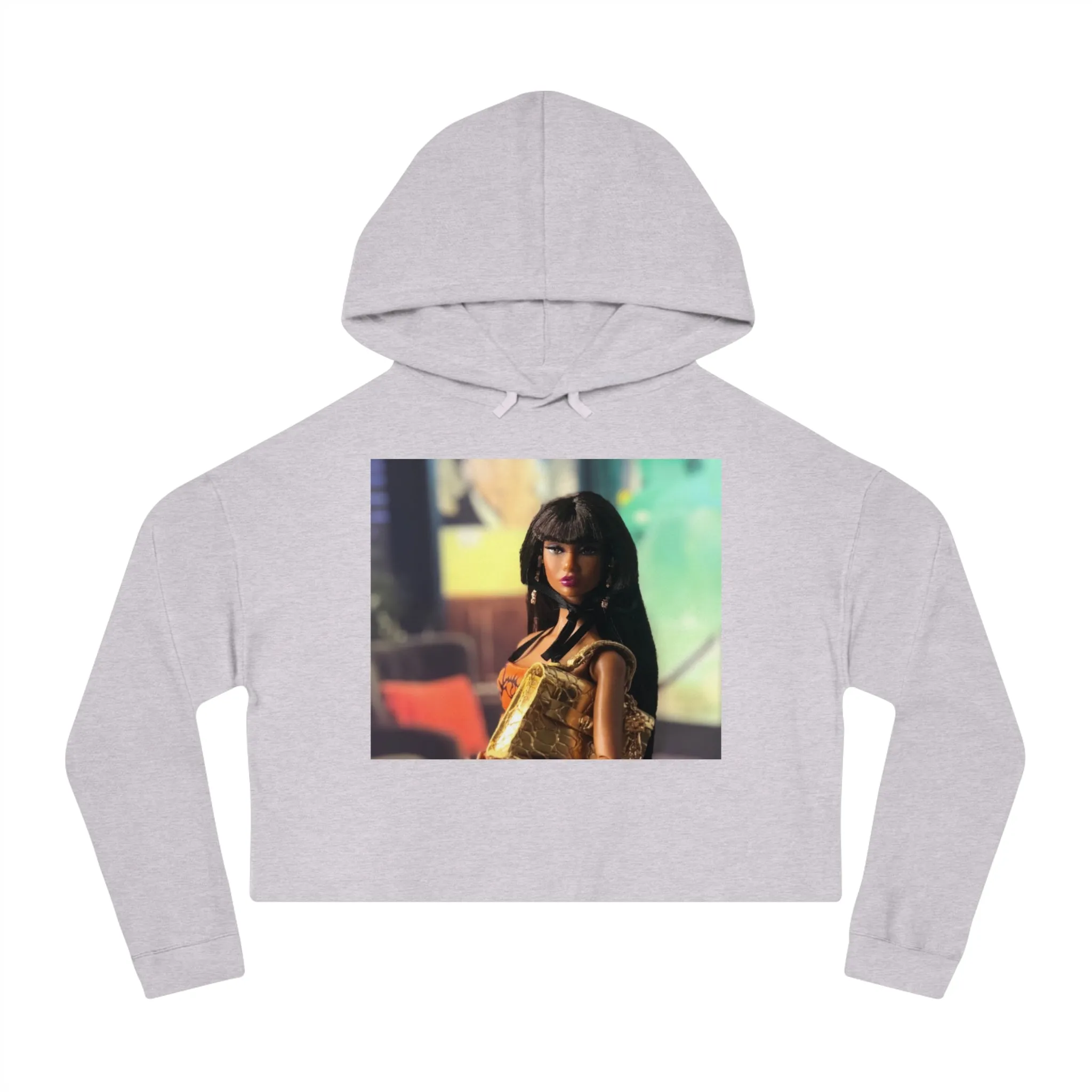 Pretty Doll World Cropped Hooded