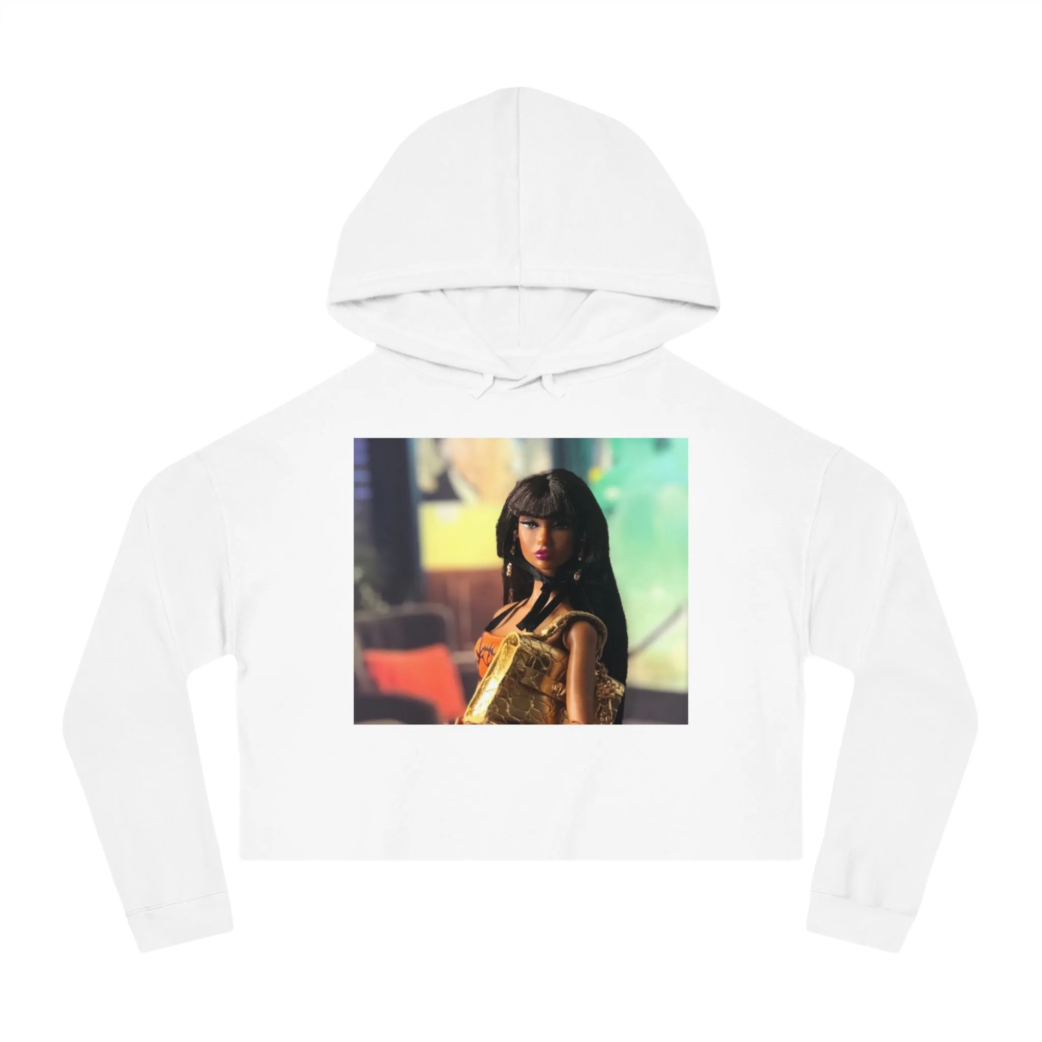 Pretty Doll World Cropped Hooded