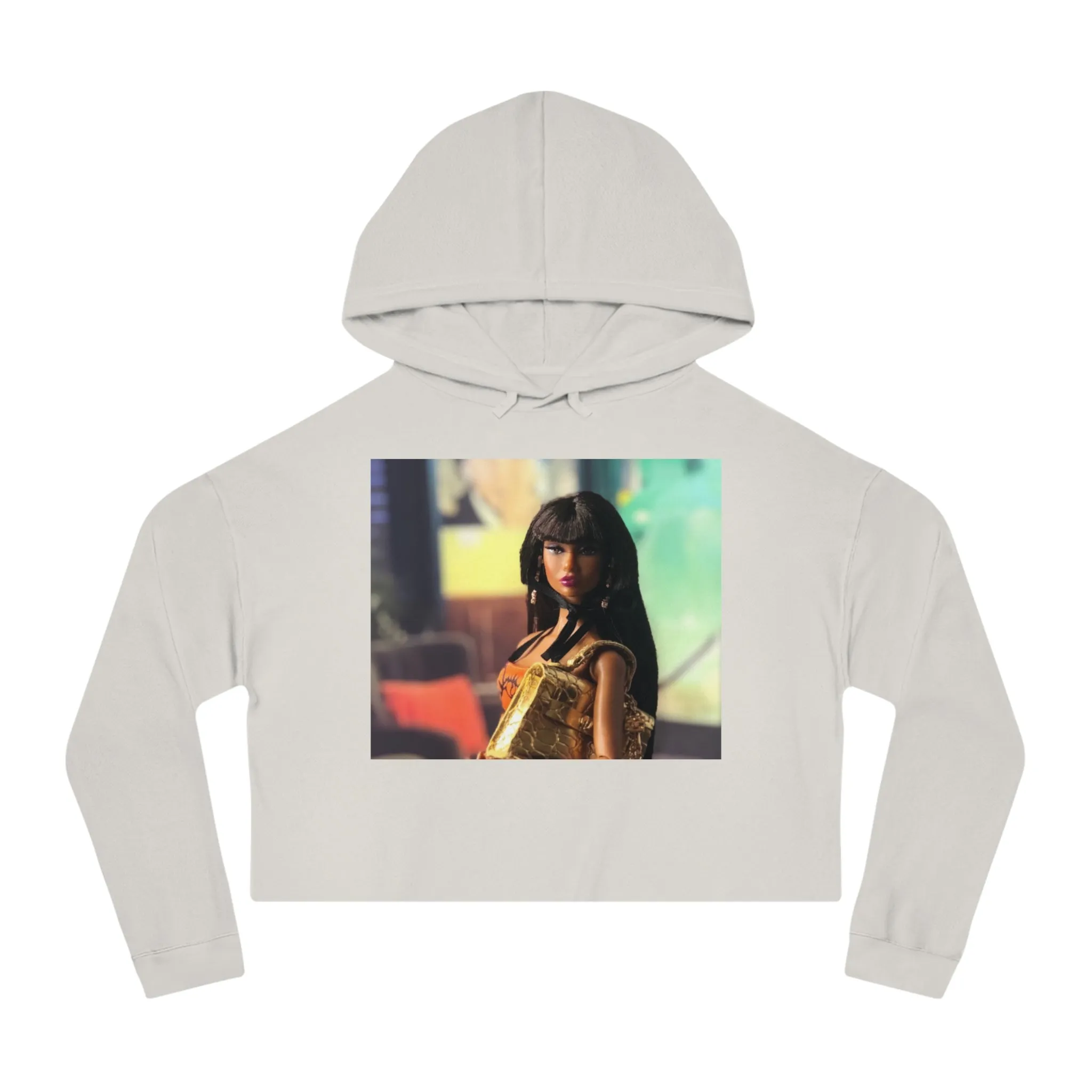 Pretty Doll World Cropped Hooded