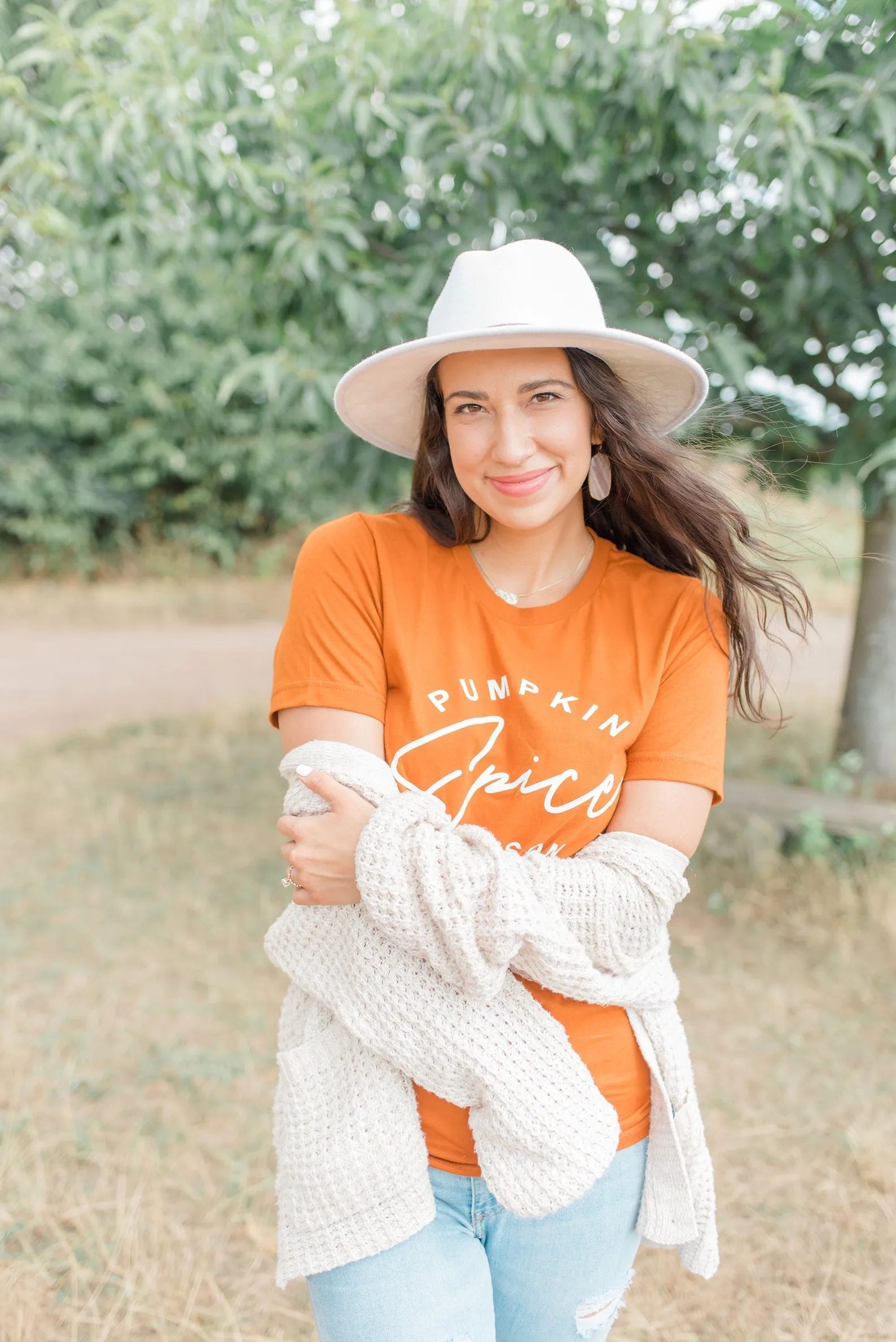 Pumpkin Spice Season Tee - Burnt Orange