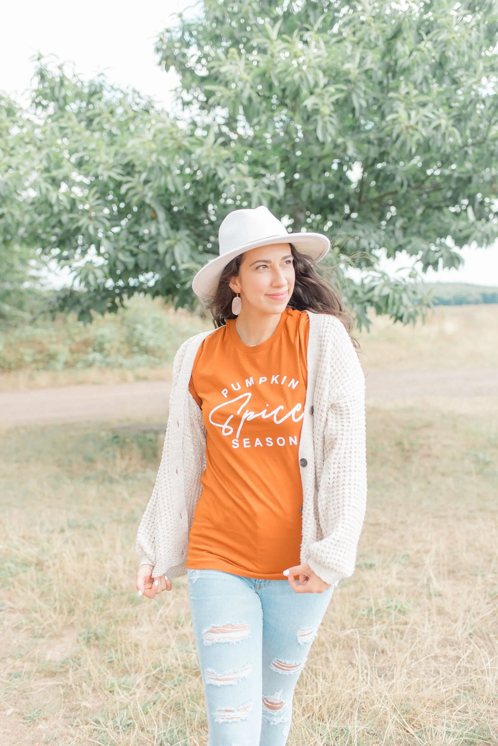 Pumpkin Spice Season Tee - Burnt Orange