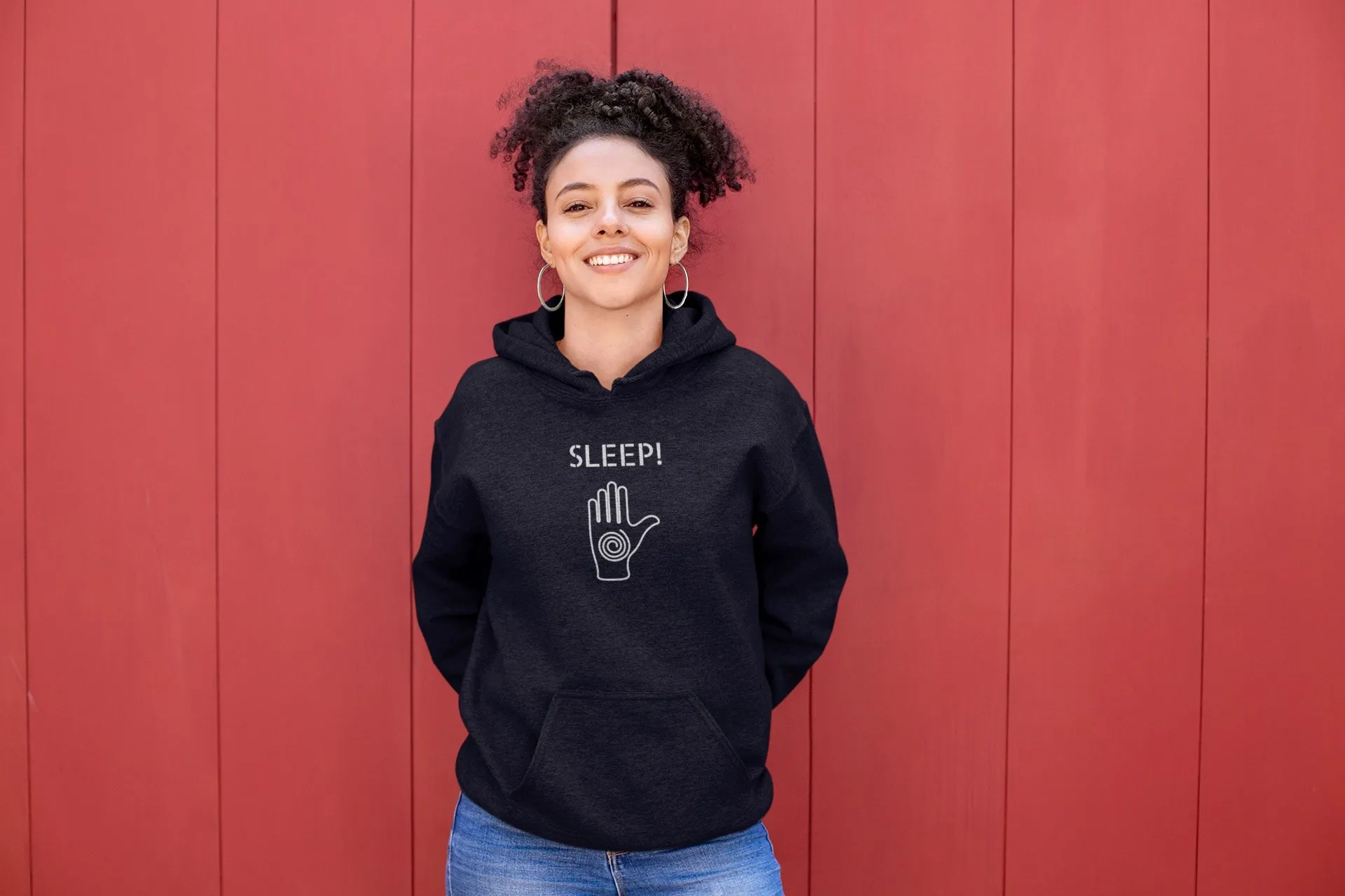 "SLEEP!" Funny Hypnotic Unisex Hoodie