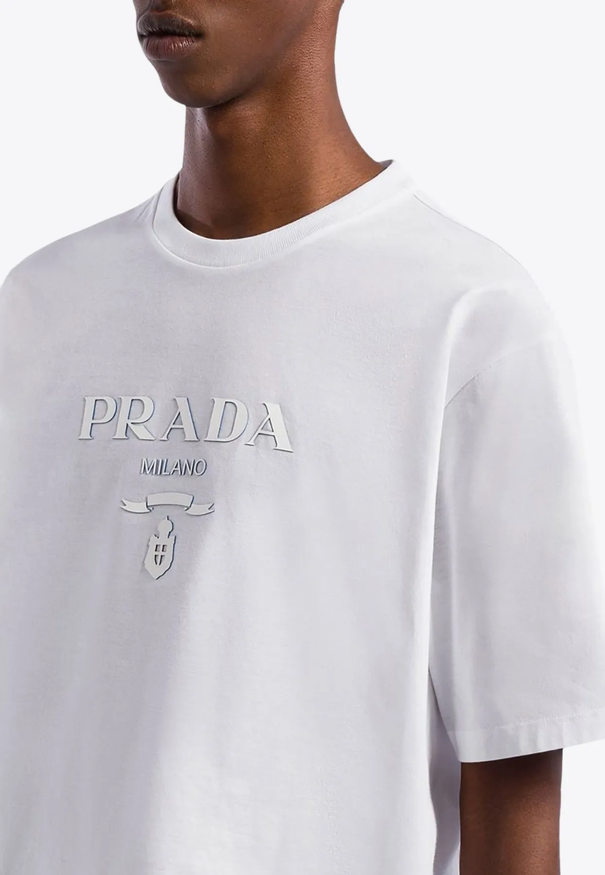 Raised Logo Crewneck T-shirt