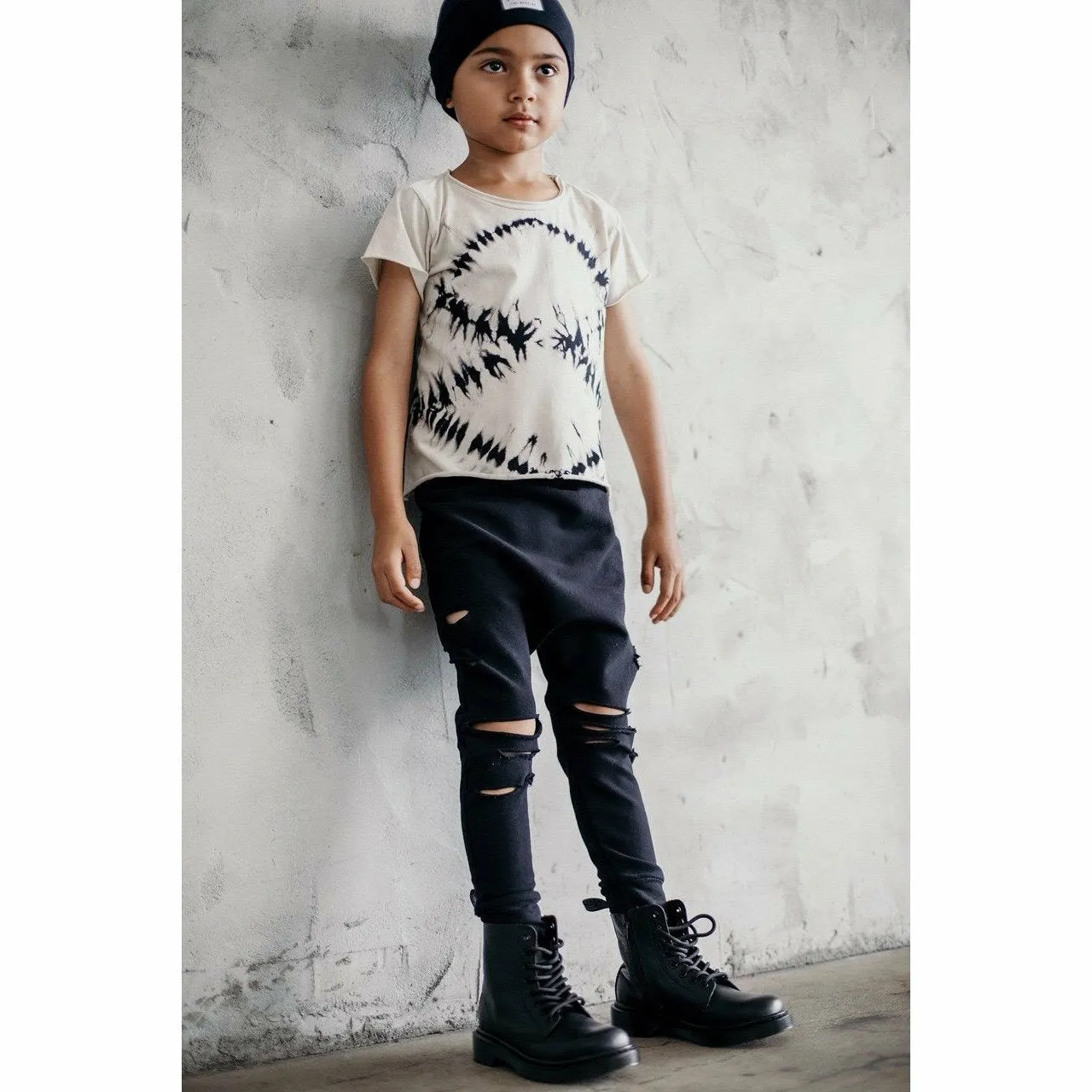 Raw Edge Tee Zebra Light