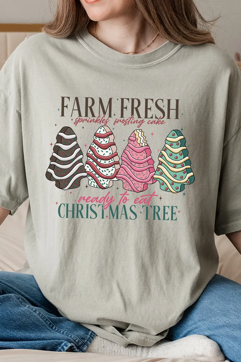 Ready To Eat Christmas Trees Comfort Colors Adult Ring-Spun Cotton Tee