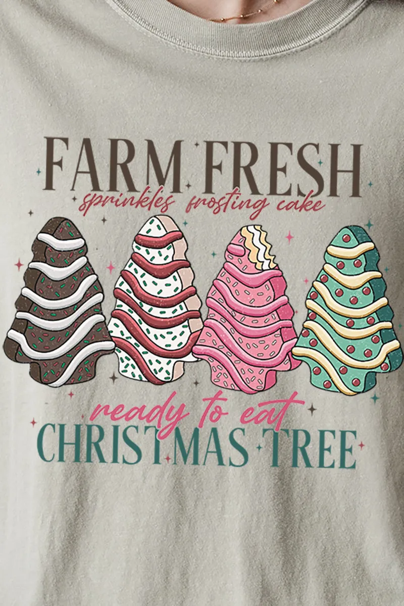 Ready To Eat Christmas Trees Comfort Colors Adult Ring-Spun Cotton Tee