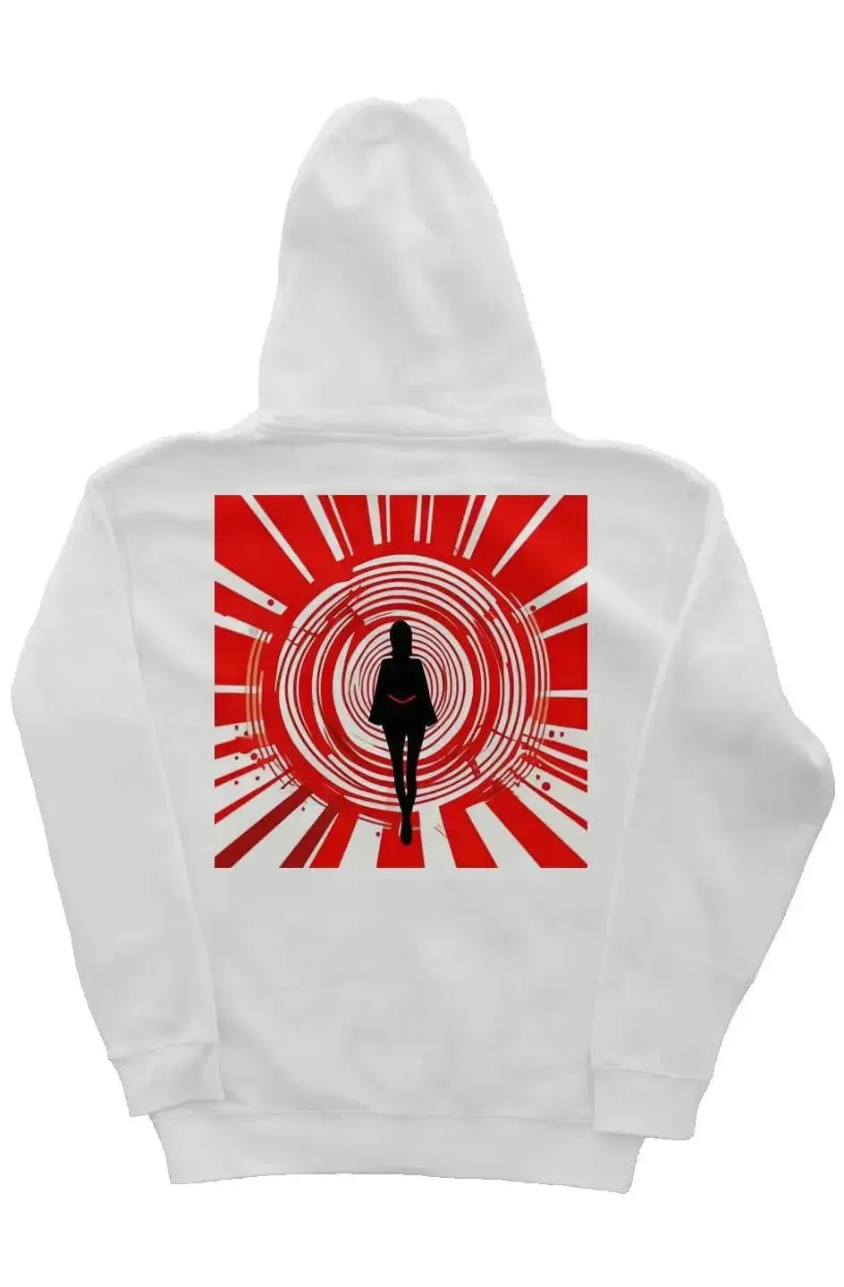 Red Portal Zipper Hoodie (White)