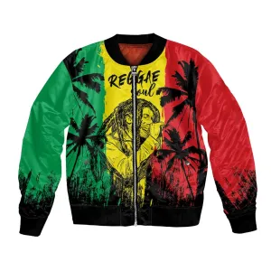 Reggae Soul B.Marley Personalized Bomber Jacket Tropical Grunge LT7