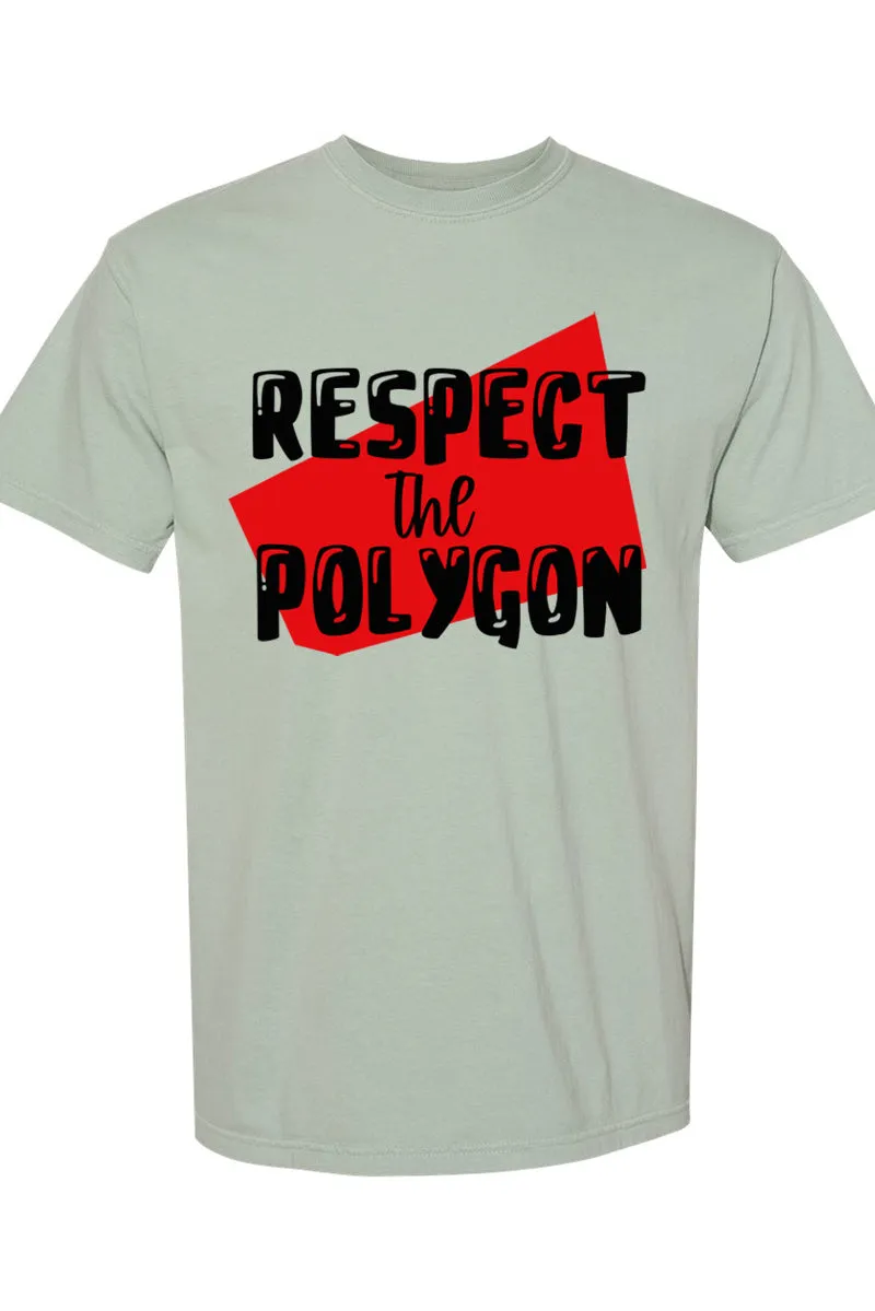 Respect The Polygon Comfort Colors Adult Ring-Spun Cotton Tee
