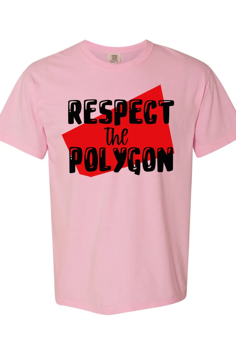 Respect The Polygon Comfort Colors Adult Ring-Spun Cotton Tee