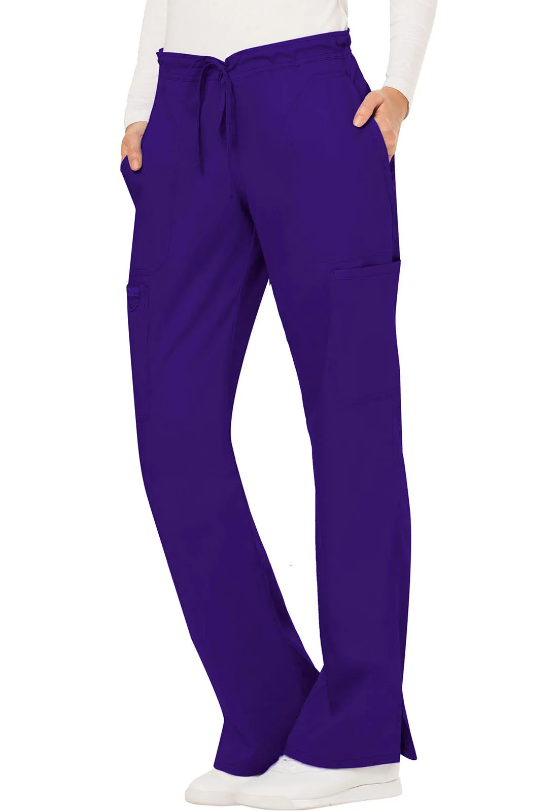 Revolution WW120 Mid Rise Moderate Flare Drawstring Pants Grape