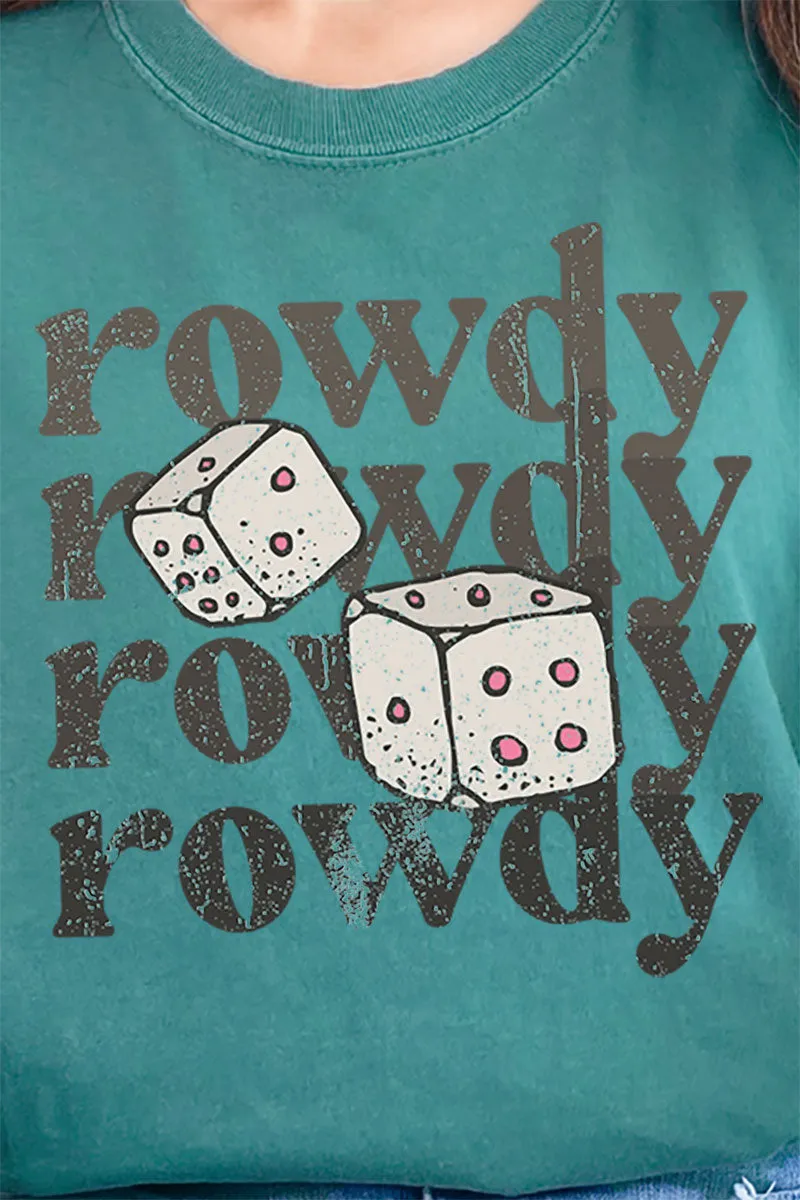 Rowdy Dice Comfort Colors Adult Ring-Spun Cotton Tee