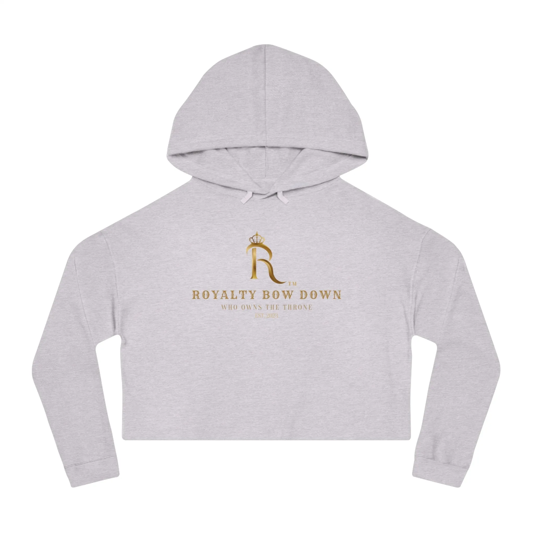 Royalty Cropped Hooded Sweatshirt