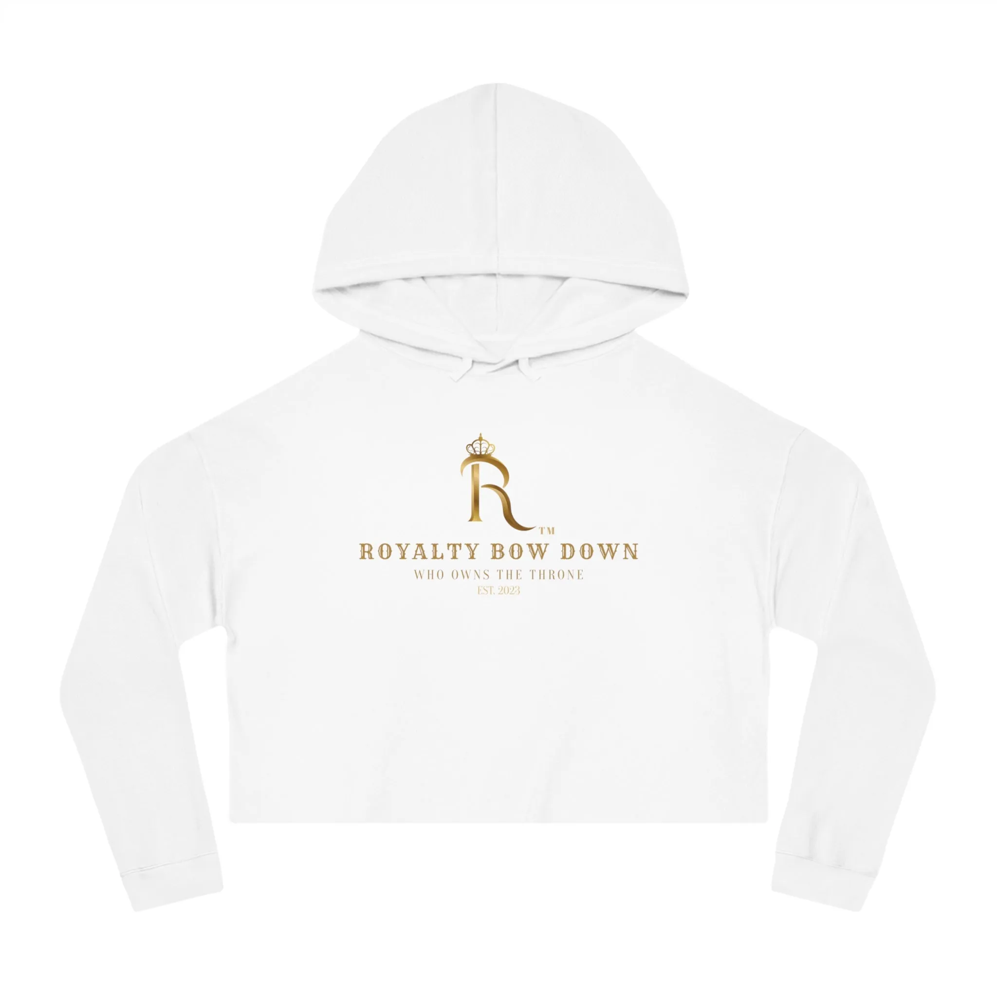 Royalty Cropped Hooded Sweatshirt