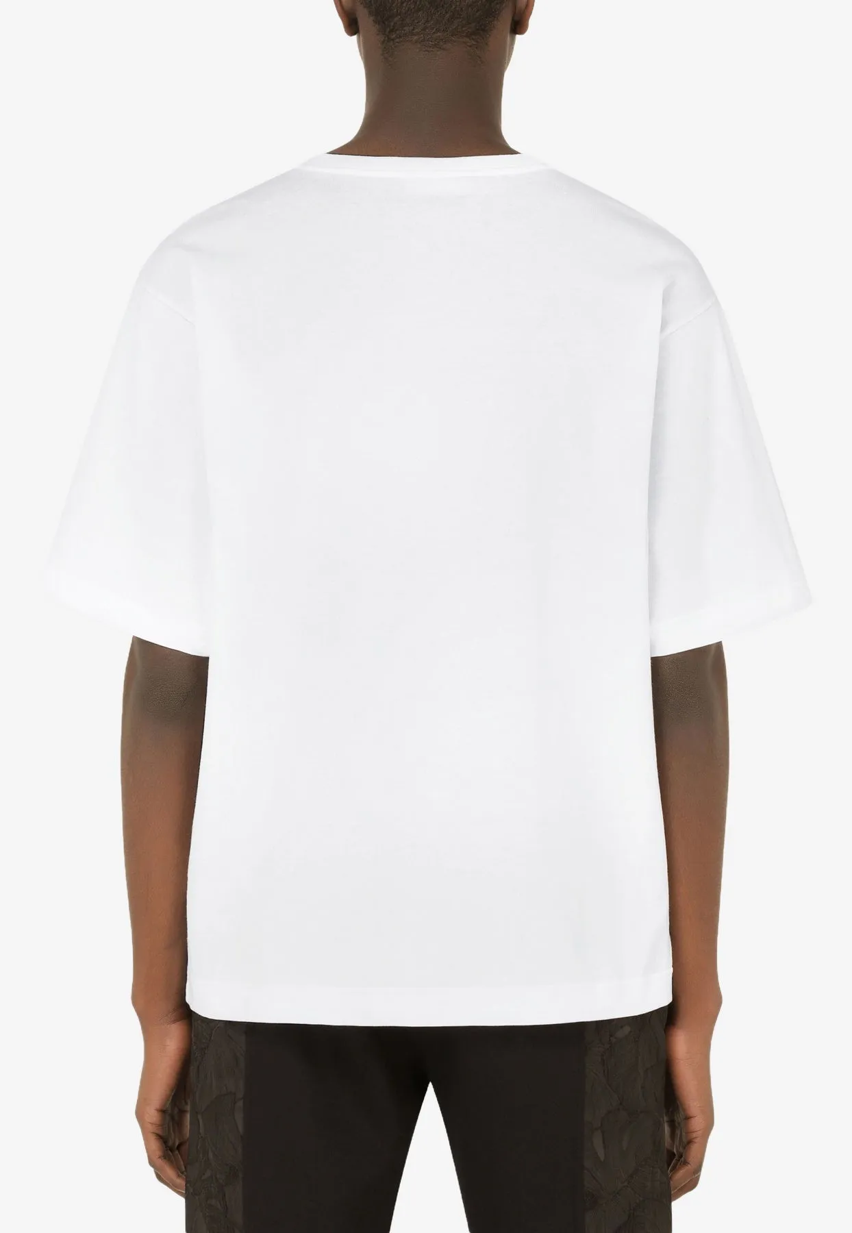 Rubberized Logo-Patch Cotton T-shirt
