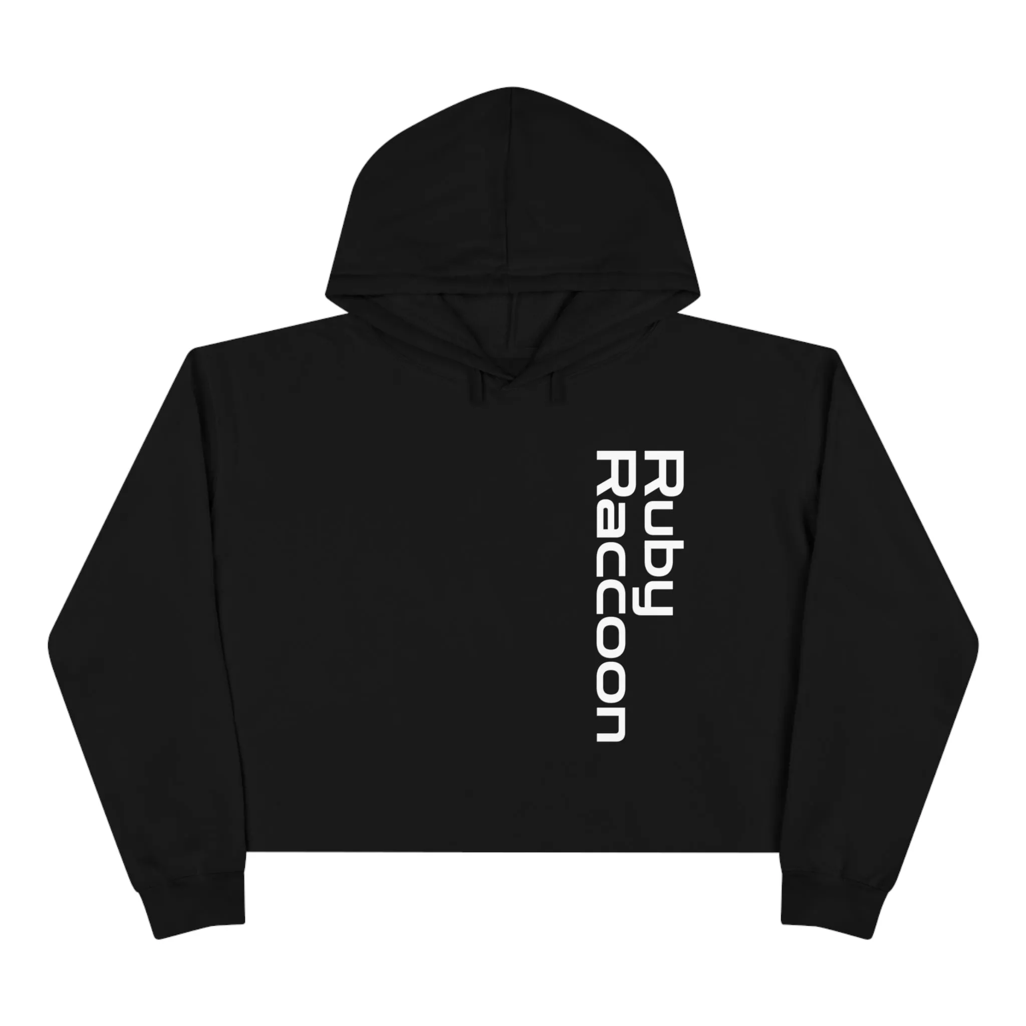 Ruby Raccoon Crop Hoodie