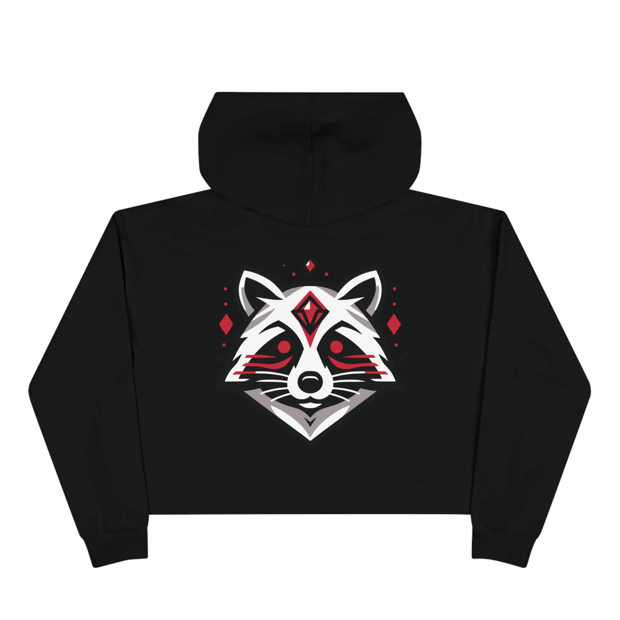 Ruby Raccoon Crop Hoodie