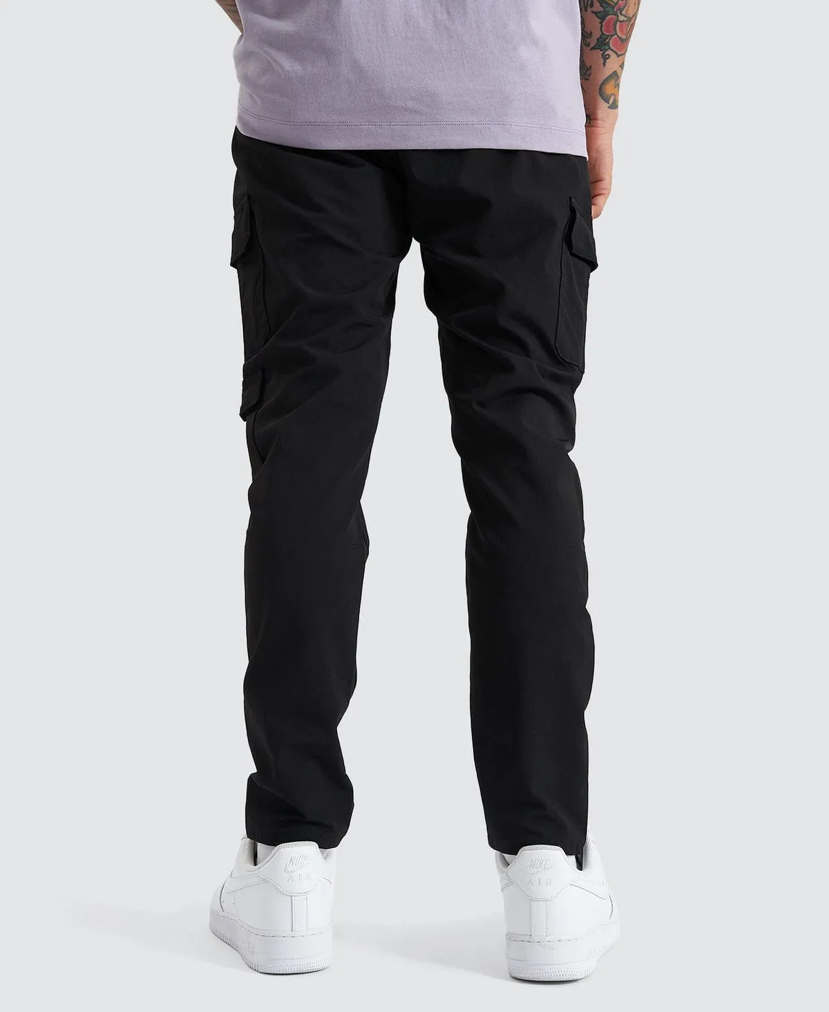 S150 Slim Cargo Pant Black