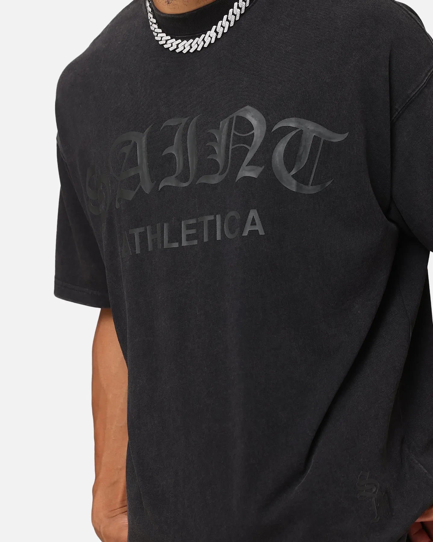 Saint Morta Saint Athletica Boxy T-Shirt Vintage Black