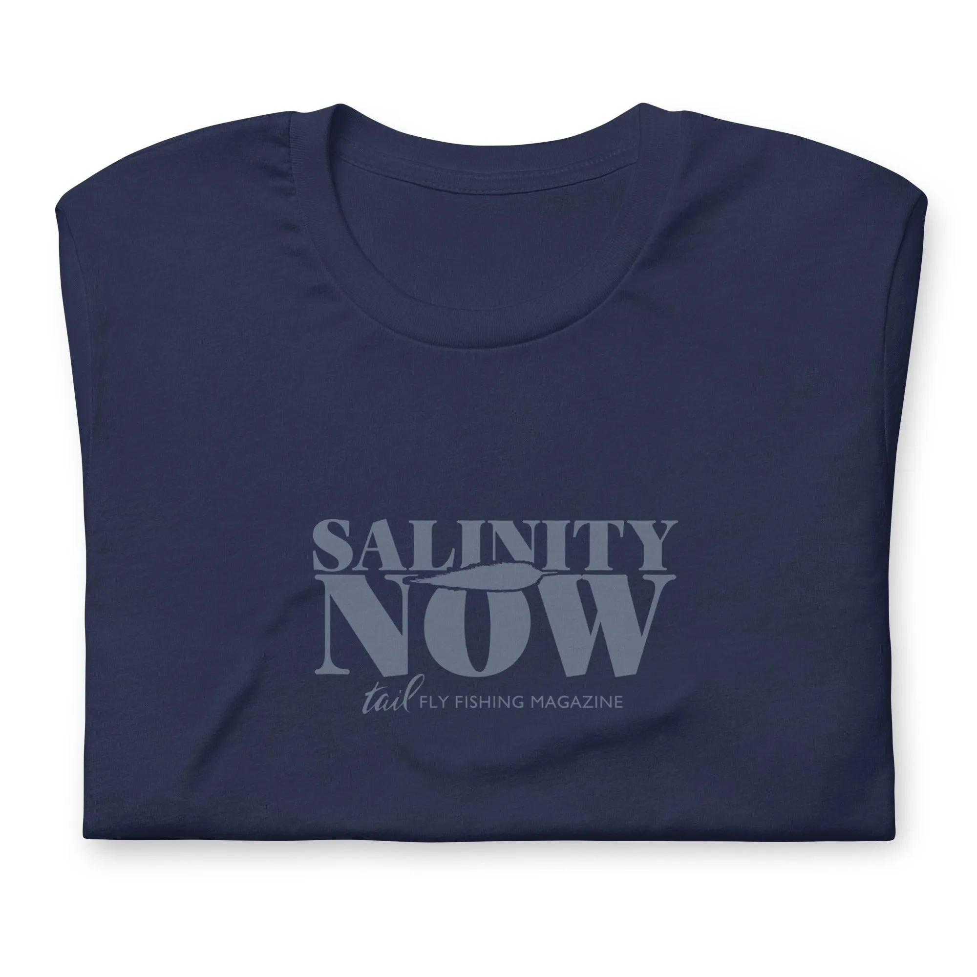 Salinity Now Tee  - Navy graphic SS