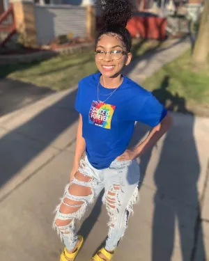 Sauce Is Forever (Tie Dye Box) | Blue Tee