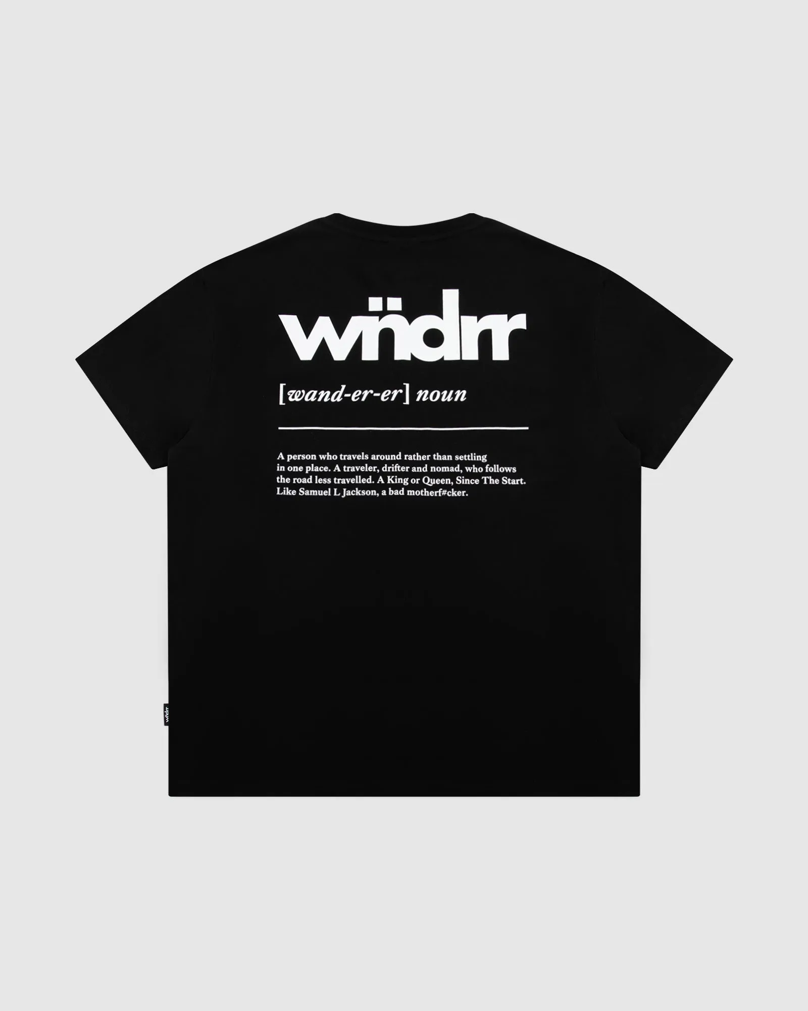 SAY MY NAME BOX FIT TEE - BLACK