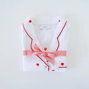 Scarlette Handwoven Hearts Pajama Set