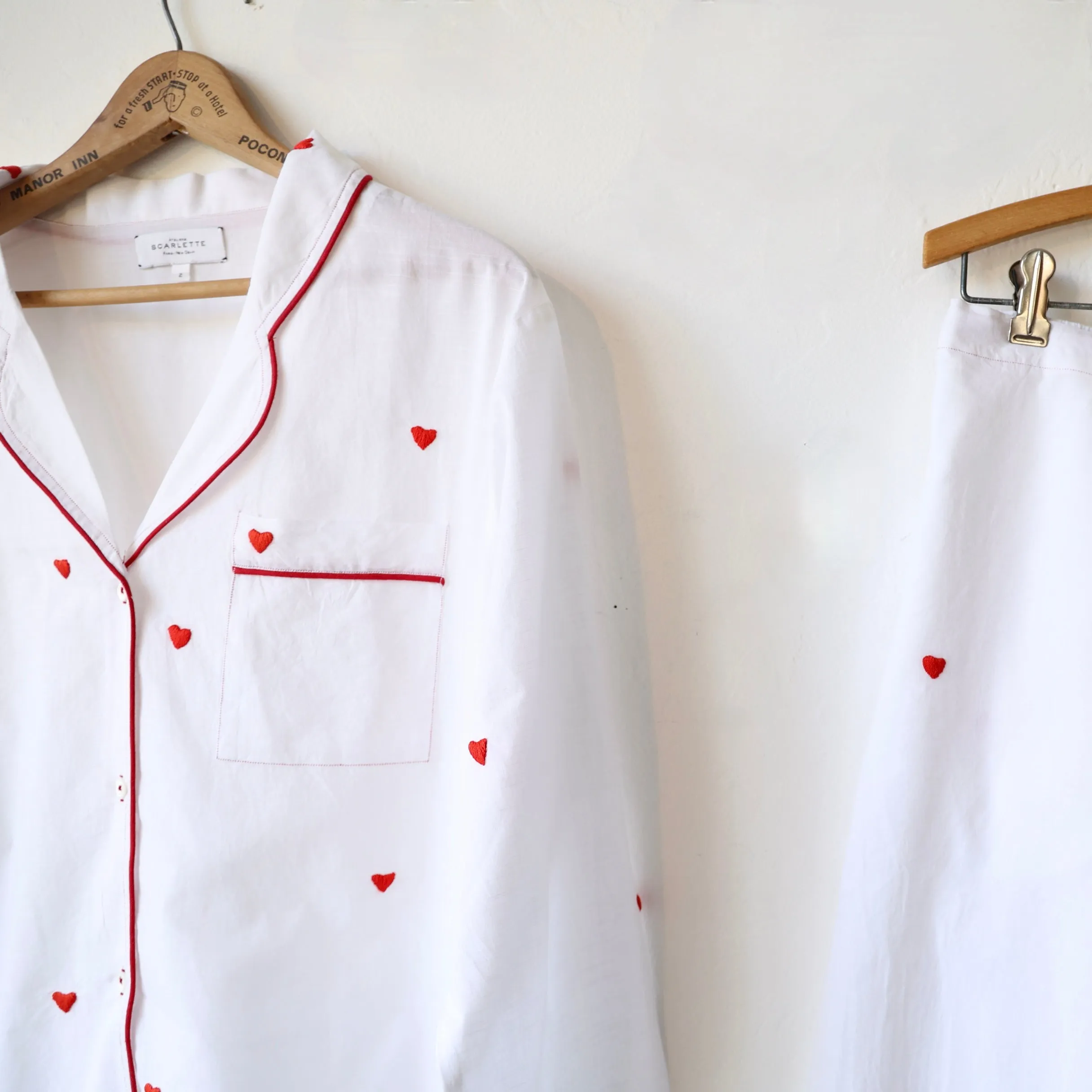 Scarlette Handwoven Hearts Pajama Set