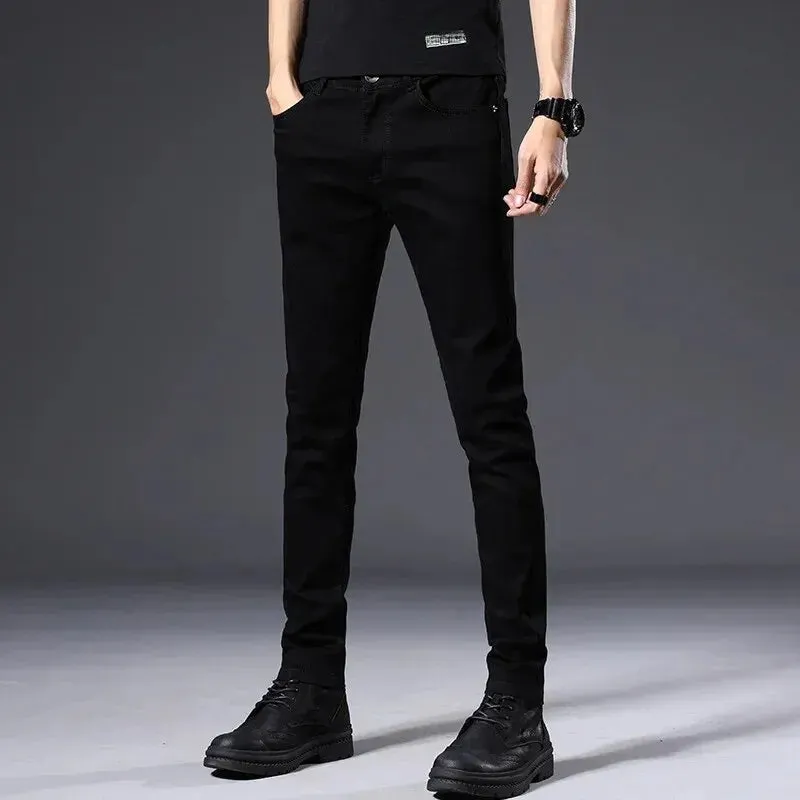 SchwarzFlex Herren Slim Fit Casual Hosen mit Kleinem Fuß