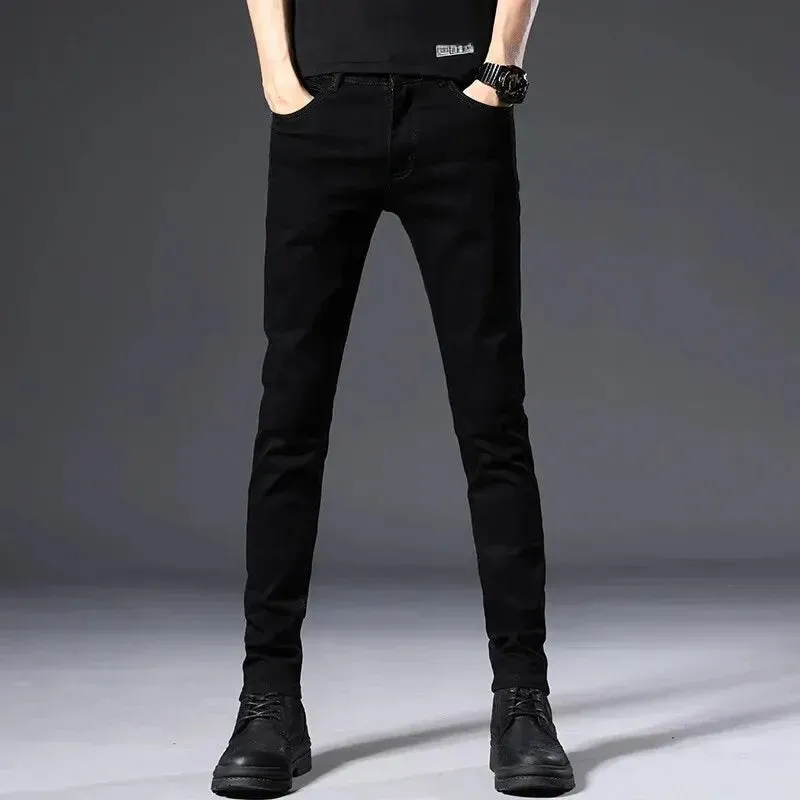 SchwarzFlex Herren Slim Fit Casual Hosen mit Kleinem Fuß