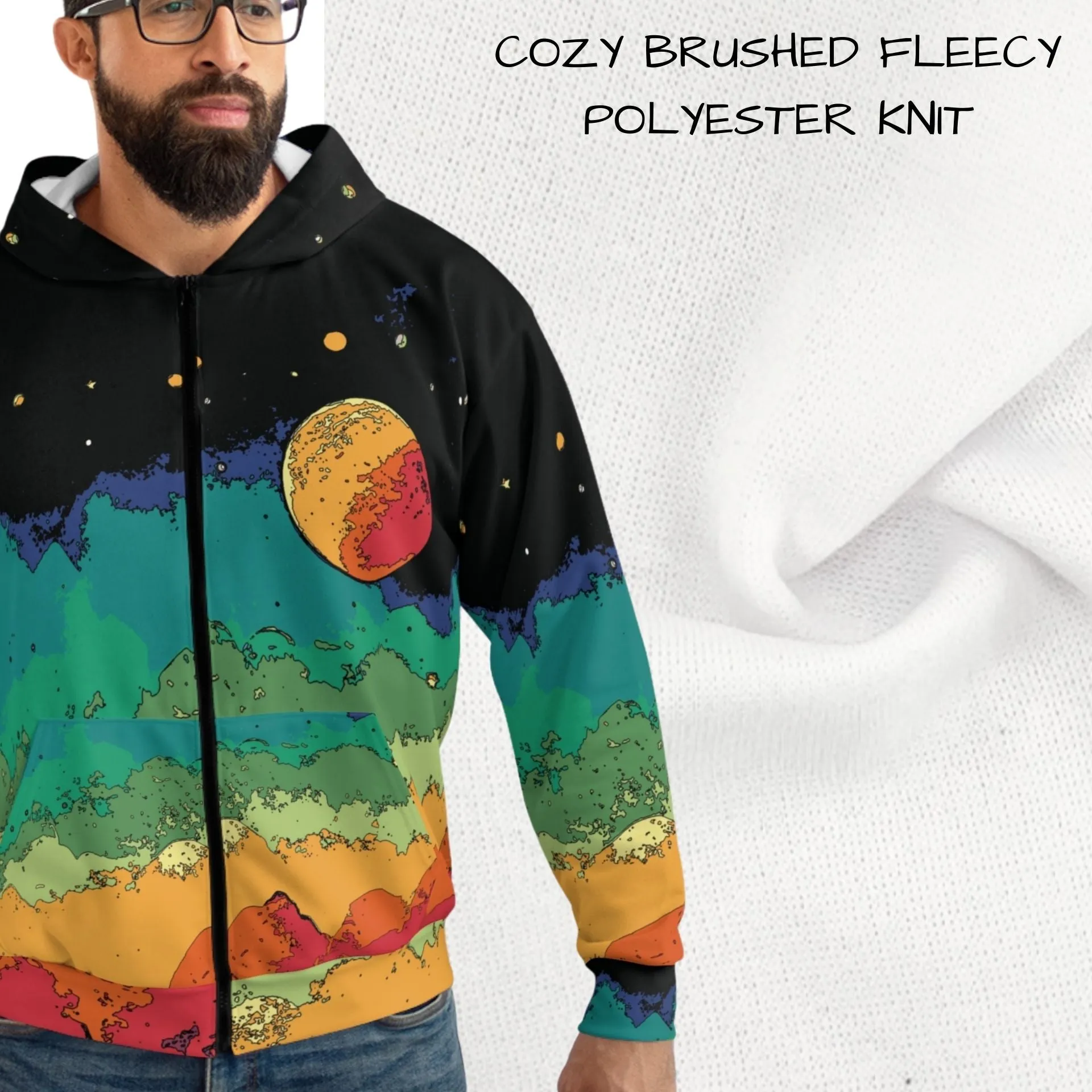 Scifi Lofi Zip Up Hoodie