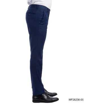 Sean Alexander Indigo Performance Stretch Skinny Dress Pants For Men