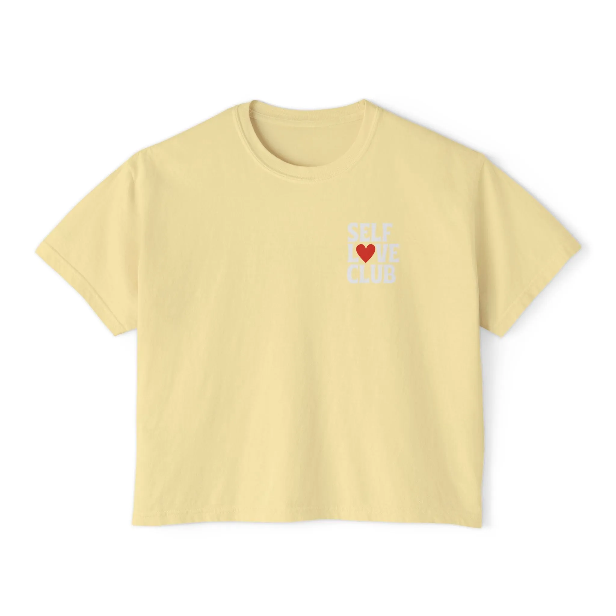 Self Love Club Cropped Boxy Tee