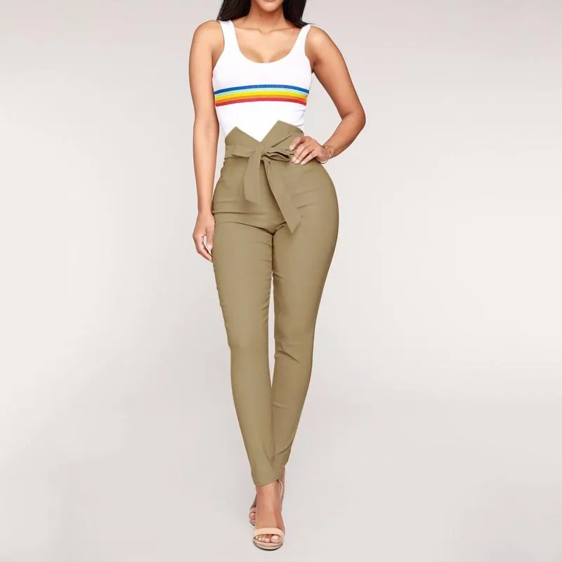 Sexy Bow Slim Elastic Pants