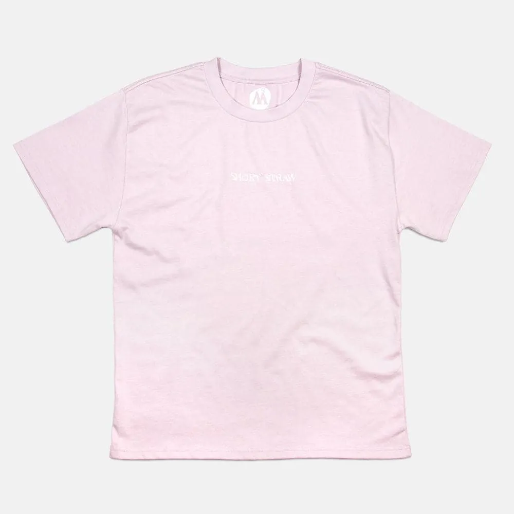 Short Straw 'Logo EMB' T-Shirt (Orchid)