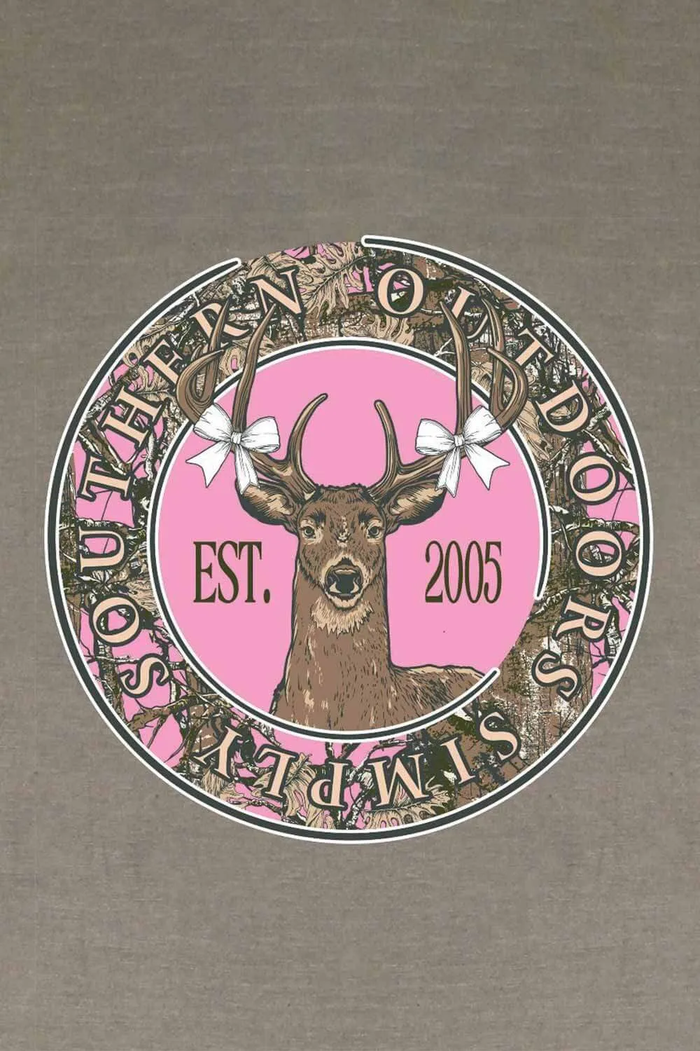Simply Southern Deer Bow T-Shirt for Women in Brown | SS-DEER-DESERTHTH