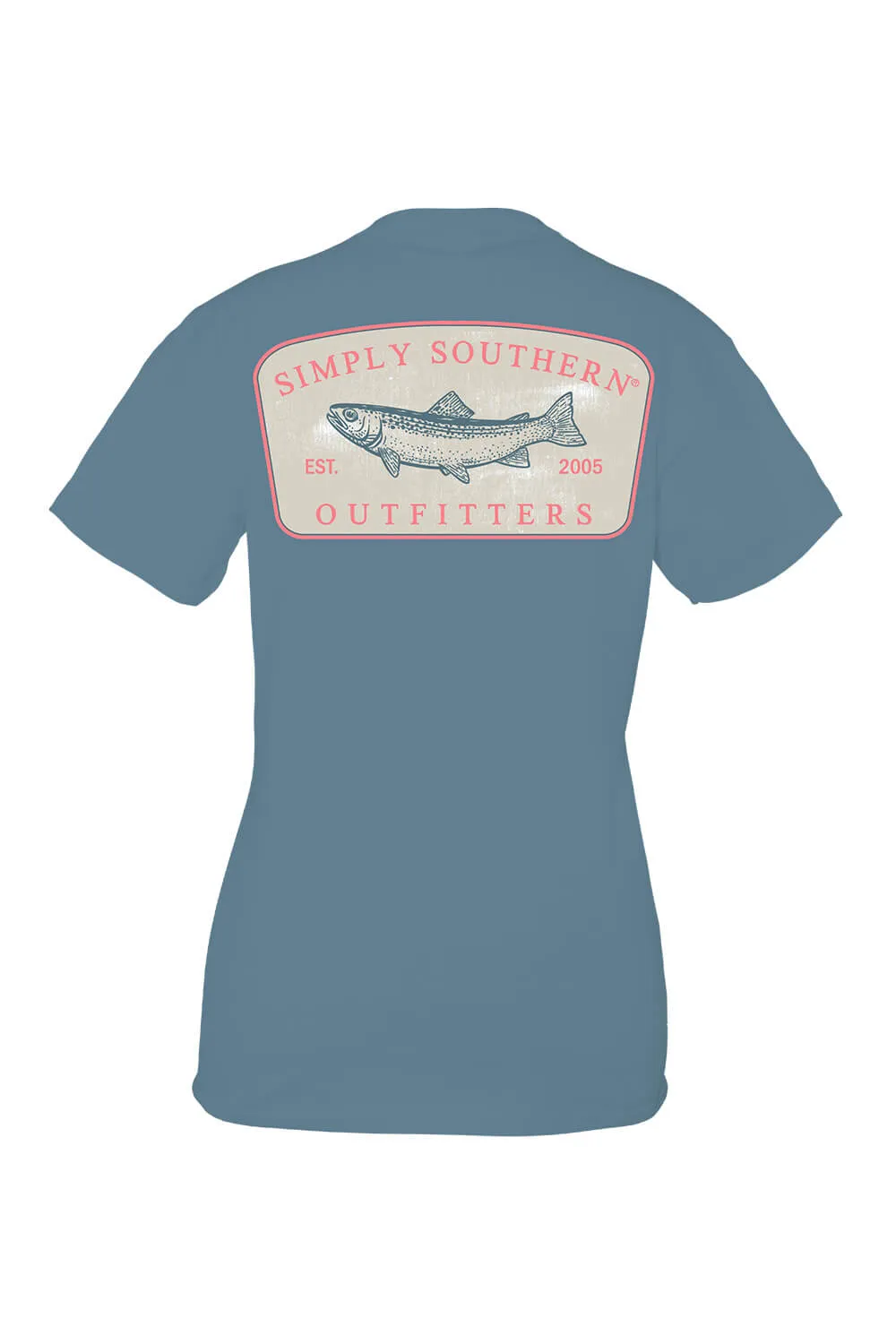Simply Southern Fish Logo T-Shirt for Men in Blue | MN-SS-FISHLOGO-COMET-S
