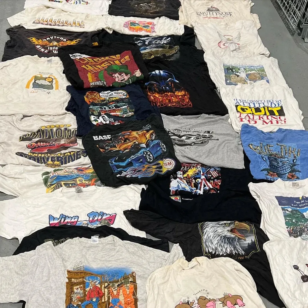 Single Stitch Graphic T-Shirt Bale