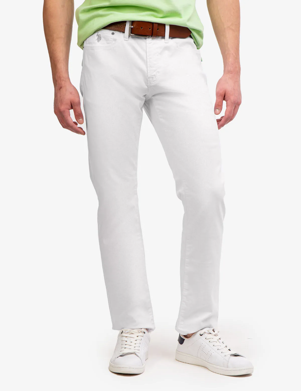 SLIM STRAIGHT 5 POCKET STRETCH CHINO PANTS