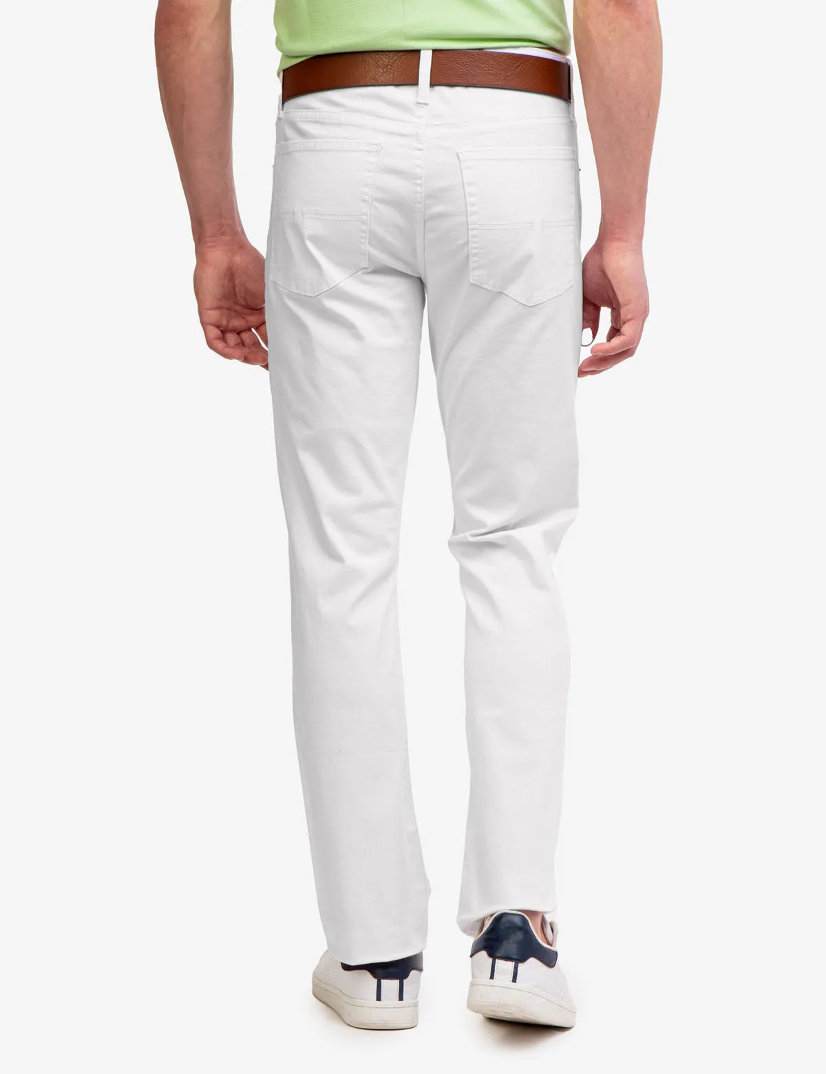 SLIM STRAIGHT 5 POCKET STRETCH CHINO PANTS