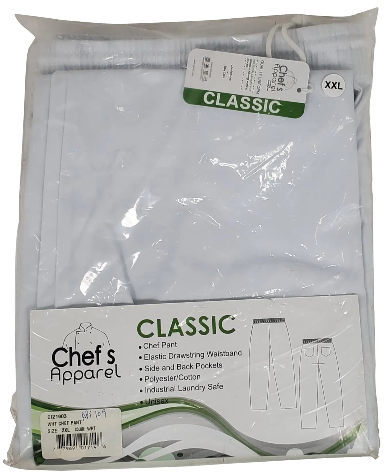Spirito - Chef Pants 2XL - White - CI21903