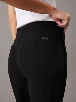 Split Hem Slim Leg Pant